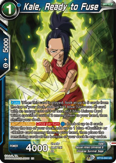 Kale, Ready to Fuse (BT15-044) [Saiyan Showdown] Parallel Foil