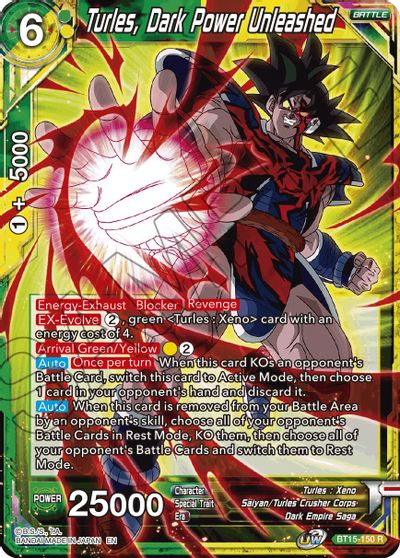 Turles, Dark Power Unleashed (BT15-150) [Saiyan Showdown] Parallel Foil