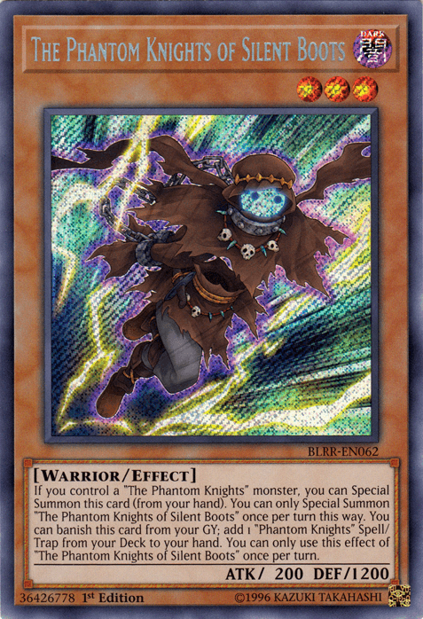 The Phantom Knights of Silent Boots [BLRR-EN062] Secret Rare - Josh's Cards