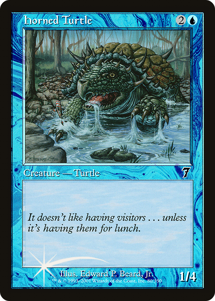 Horned Turtle [Seventh Edition] Foil