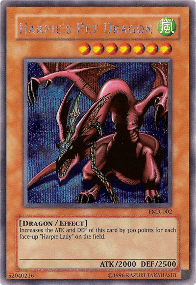 Harpie's Pet Dragon (Forbidden Memories) [FMR-002] Prismatic Secret Rare - Josh's Cards