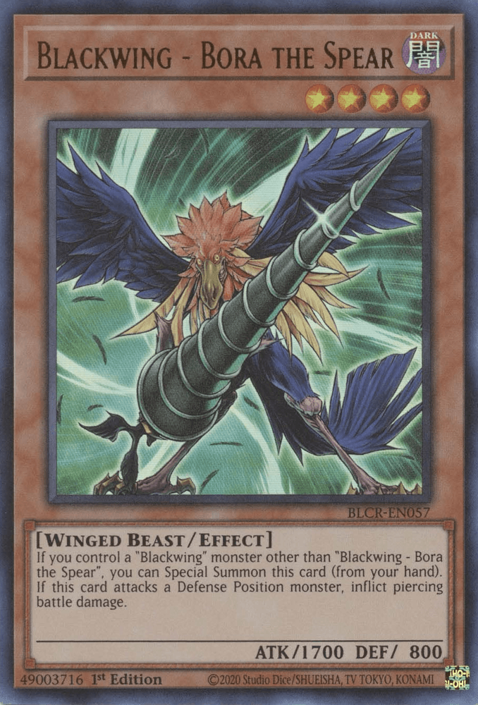 Blackwing - Bora the Spear [BLCR-EN057] Ultra Rare - Josh's Cards