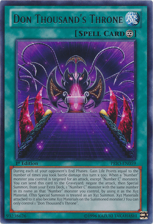 Don Thousand's Throne [PRIO-EN059] Rare - Josh's Cards