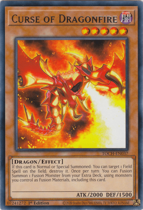 Curse of Dragonfire [TOCH-EN037] Rare - Josh's Cards