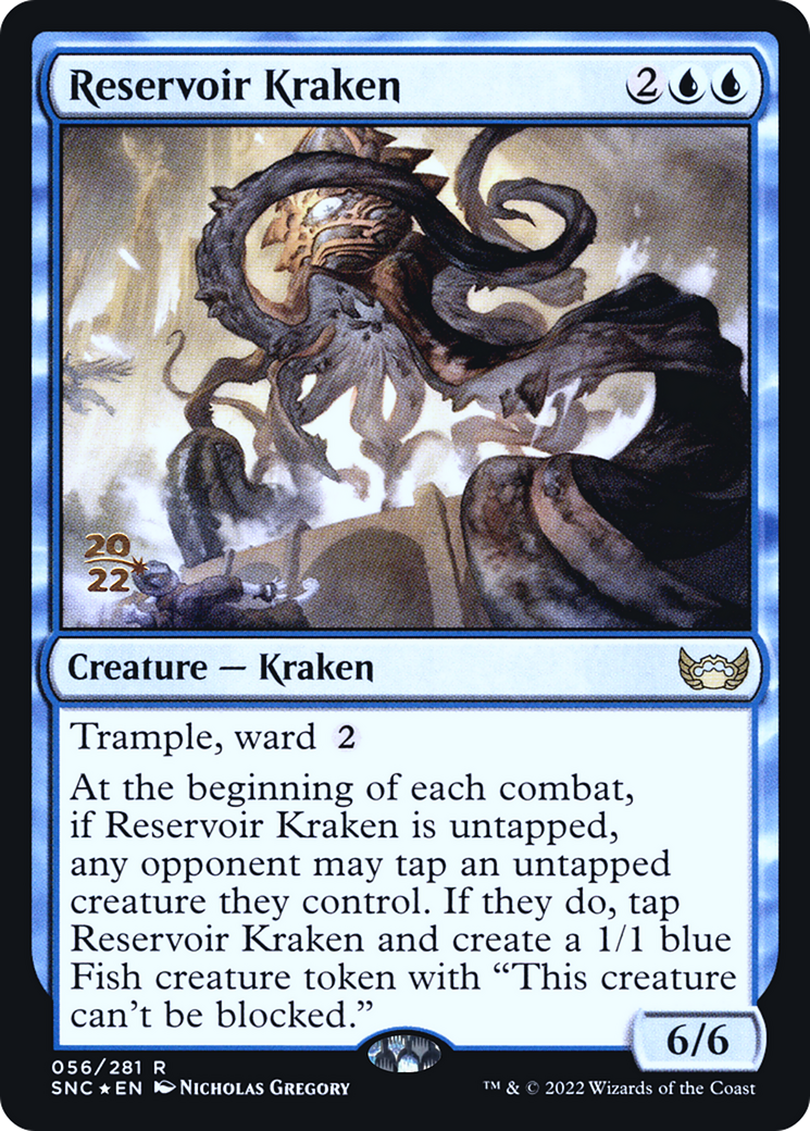 Reservoir Kraken (PRE-56S) - Streets of New Capenna Promos Foil