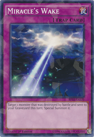 Miracle's Wake [BP03-EN220] Shatterfoil Rare - Josh's Cards