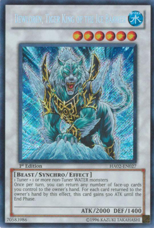 Dewloren, Tiger King of the Ice Barrier [HA02-EN027] Secret Rare - Josh's Cards