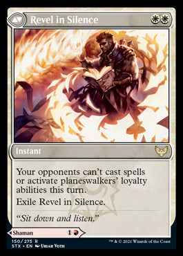 Flamescroll Celebrant // Revel in Silence (STX-150) - Strixhaven: School of Mages Foil