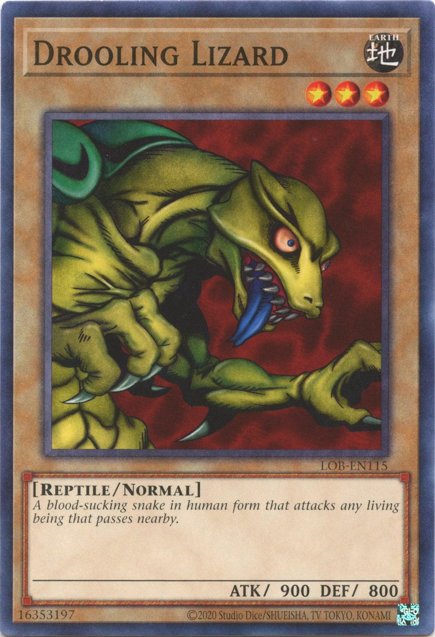 Drooling Lizard (25th Anniversary) [LOB-EN115] Common - Josh's Cards