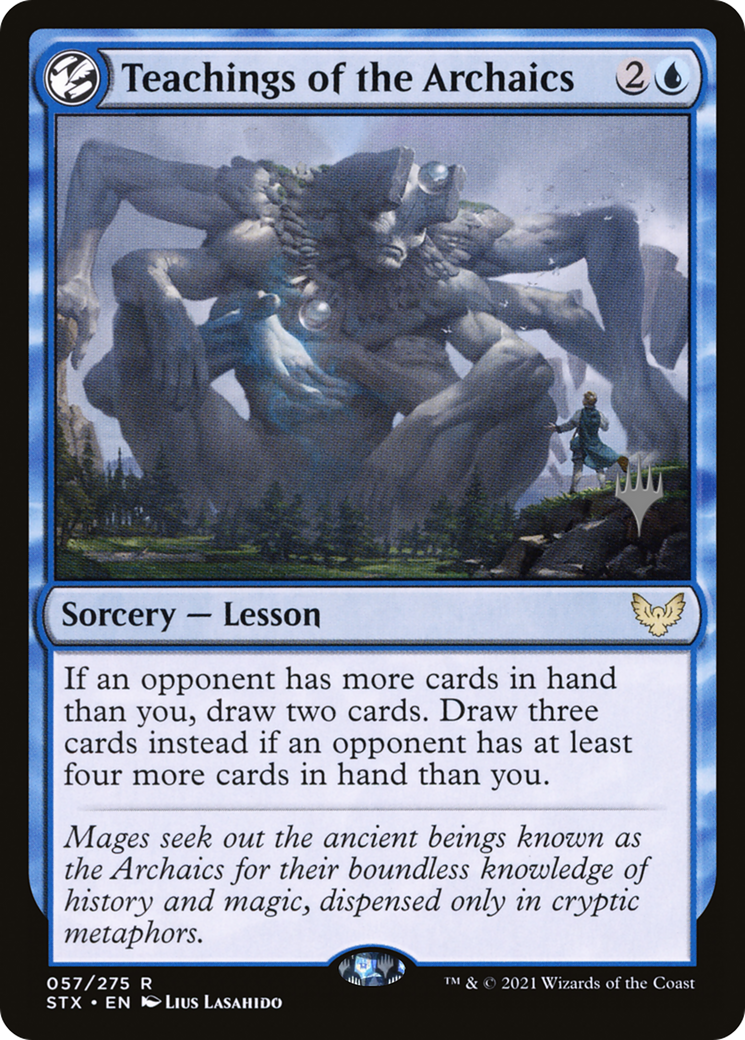 Teachings of the Archaics (PPSTX-57P) - Strixhaven: School of Mages Promos: (lesson)