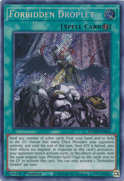 Forbidden Droplet [ROTD-EN065] Secret Rare - Josh's Cards