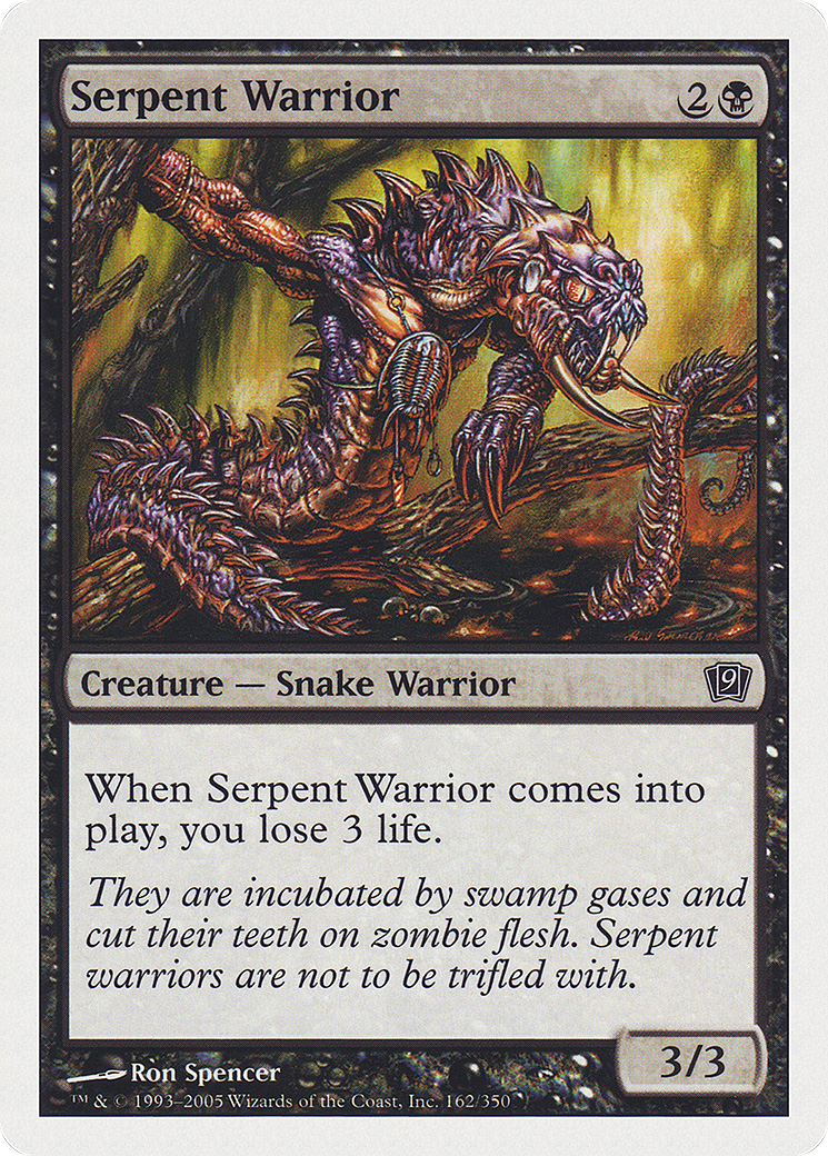Serpent Warrior [Ninth Edition] Foil