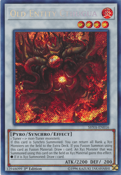 Old Entity Cthugua [SHVA-EN016] Secret Rare - Josh's Cards