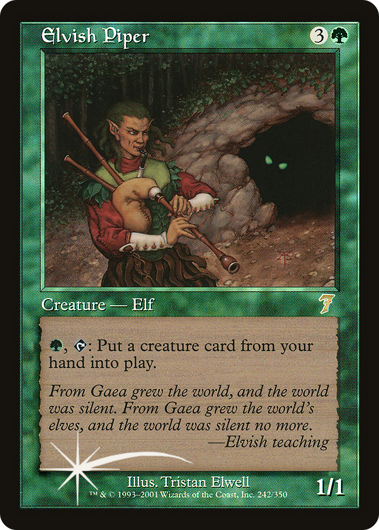 Elvish Piper [Seventh Edition] Foil