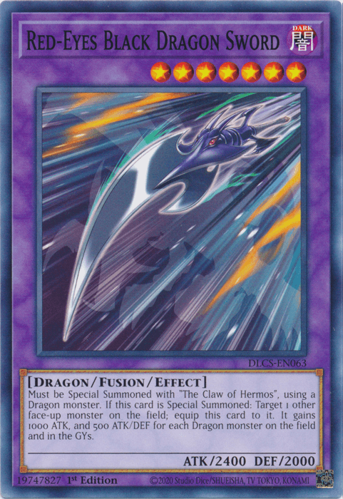 Red-Eyes Black Dragon Sword [DLCS-EN063] Common - Josh's Cards