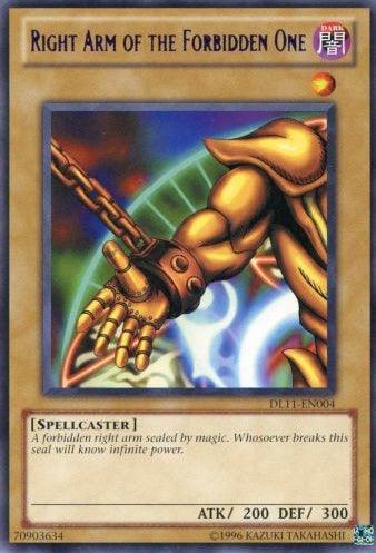 Right Arm of the Forbidden One (Purple) [DL11-EN004] Rare - Josh's Cards