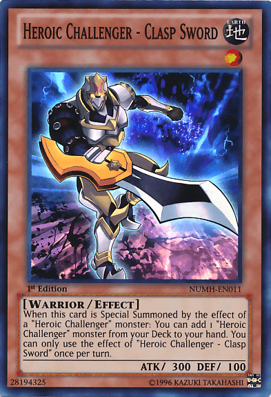 Heroic Challenger - Clasp Sword [NUMH-EN011] Super Rare - Josh's Cards