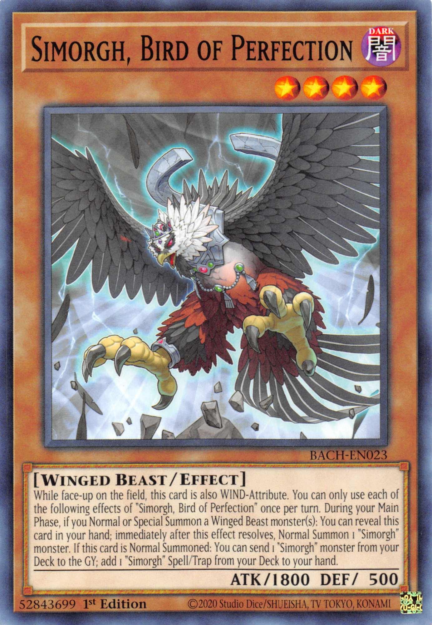 Simorgh, Bird of Perfection [BACH-EN023] Common - Josh's Cards