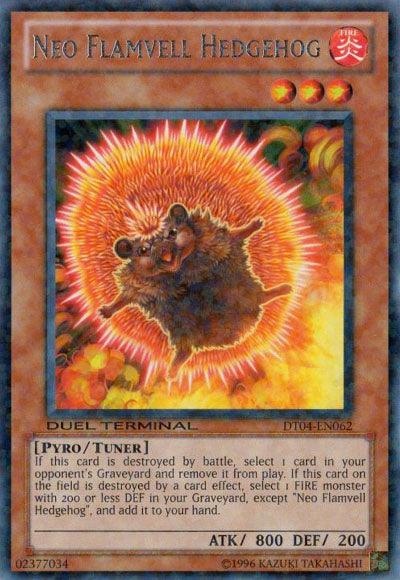 Neo Flamvell Hedgehog [DT04-EN062] Rare - Josh's Cards
