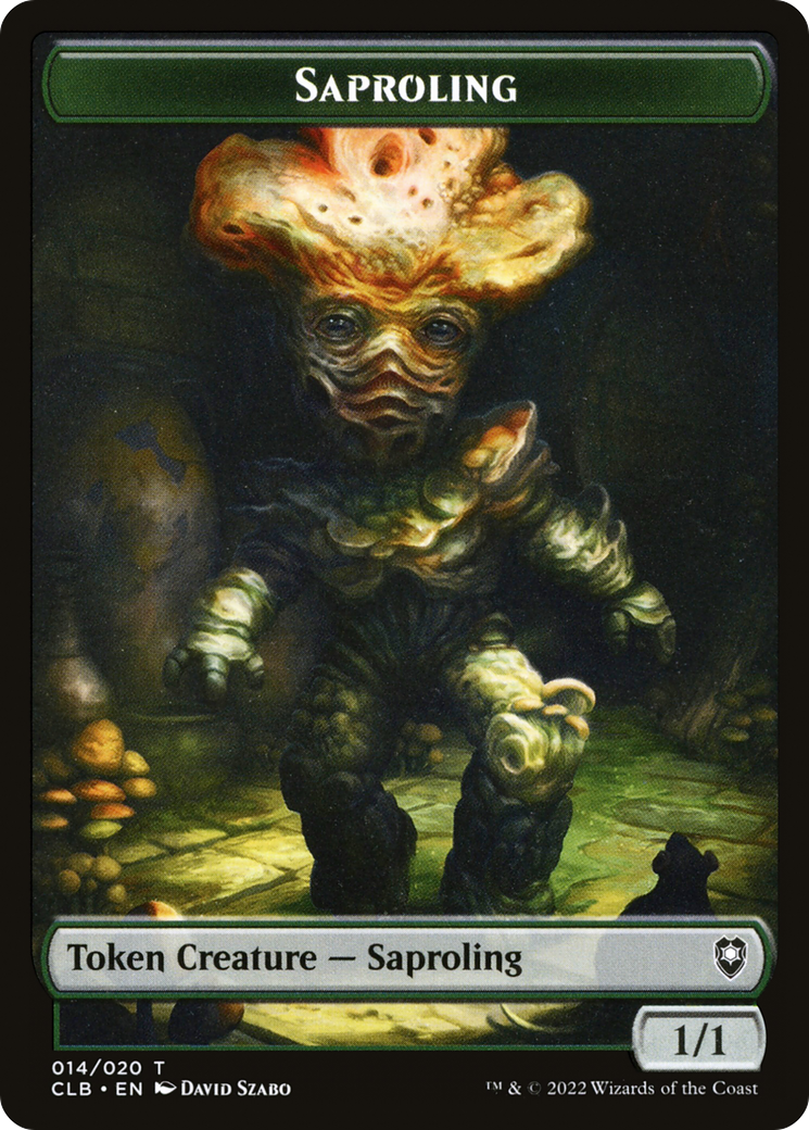 Saproling (CLB-014) - Battle for Baldur's Gate Tokens