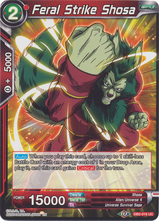 Feral Strike Shosa (DB2-016) [Divine Multiverse] Parallel Foil
