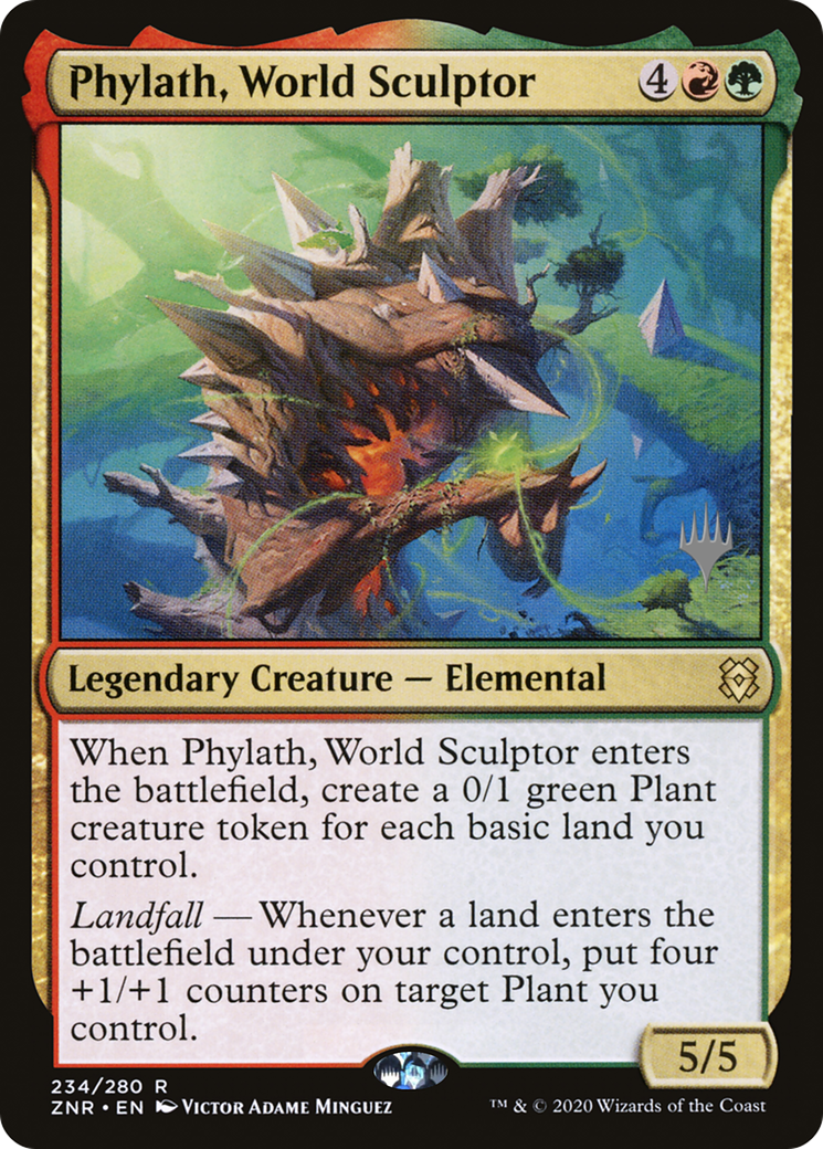 Phylath, World Sculptor (PPZNR-234P) - Zendikar Rising Promos Foil