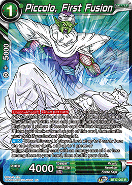 Piccolo, First Fusion (BT17-067) [Ultimate Squad] Parallel Foil