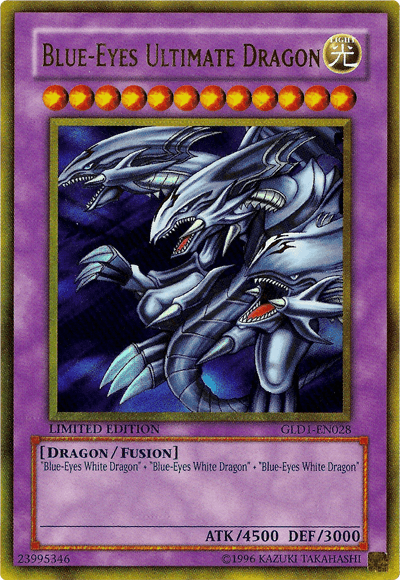 Blue-Eyes Ultimate Dragon [GLD1-EN028] Gold Rare - Josh's Cards