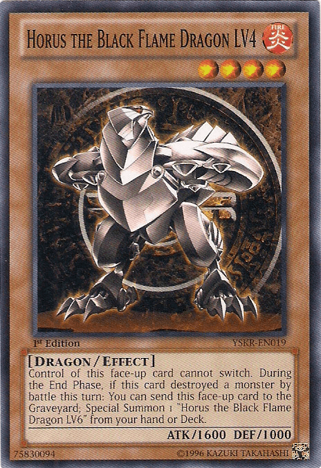 Horus the Black Flame Dragon LV4 [YSKR-EN019] Common - Josh's Cards