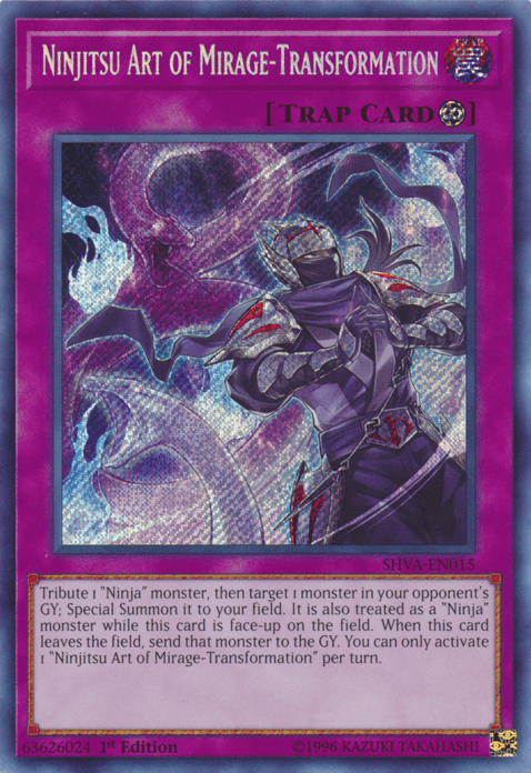 Ninjitsu Art of Mirage-Transformation [SHVA-EN015] Secret Rare - Josh's Cards