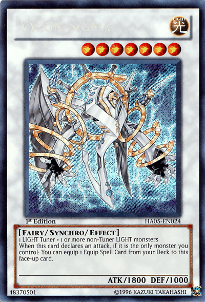 Vylon Sigma [HA05-EN024] Secret Rare - Josh's Cards