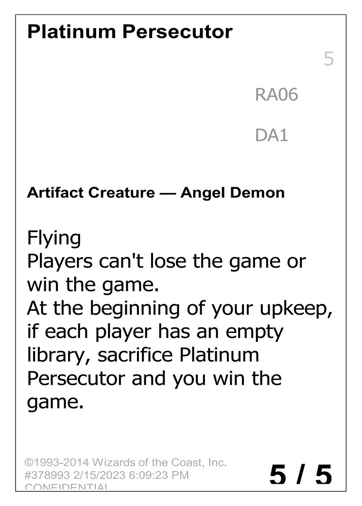 Platinum Persecutor [Unknown Event]