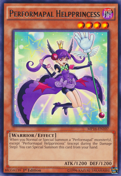 Performapal Helpprincess [MP16-EN107] Rare - Josh's Cards