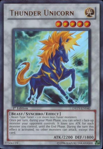 Thunder Unicorn [DREV-EN040] Ultra Rare - Josh's Cards