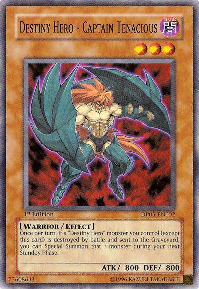 Destiny Hero - Captain Tenacious [DP05-EN002] Common - Josh's Cards
