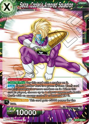 Salza, Cooler's Armored Squadron (BT17-062) [Ultimate Squad] Parallel Foil
