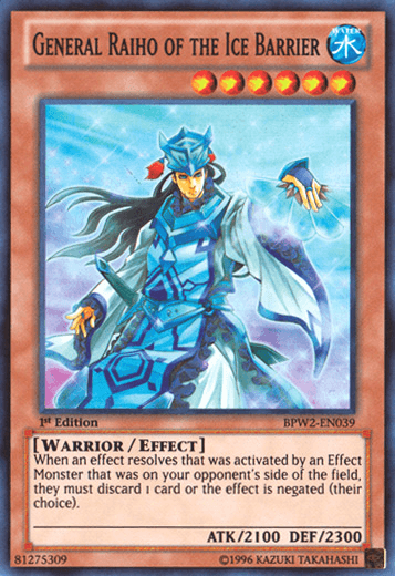General Raiho of the Ice Barrier [BPW2-EN039] Super Rare - Josh's Cards