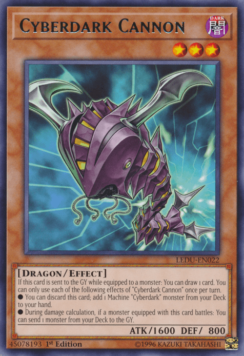 Cyberdark Cannon [LEDU-EN022] Rare - Josh's Cards