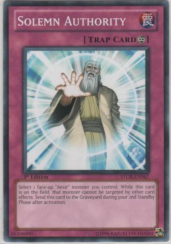 Solemn Authority [STOR-EN067] Common - Josh's Cards