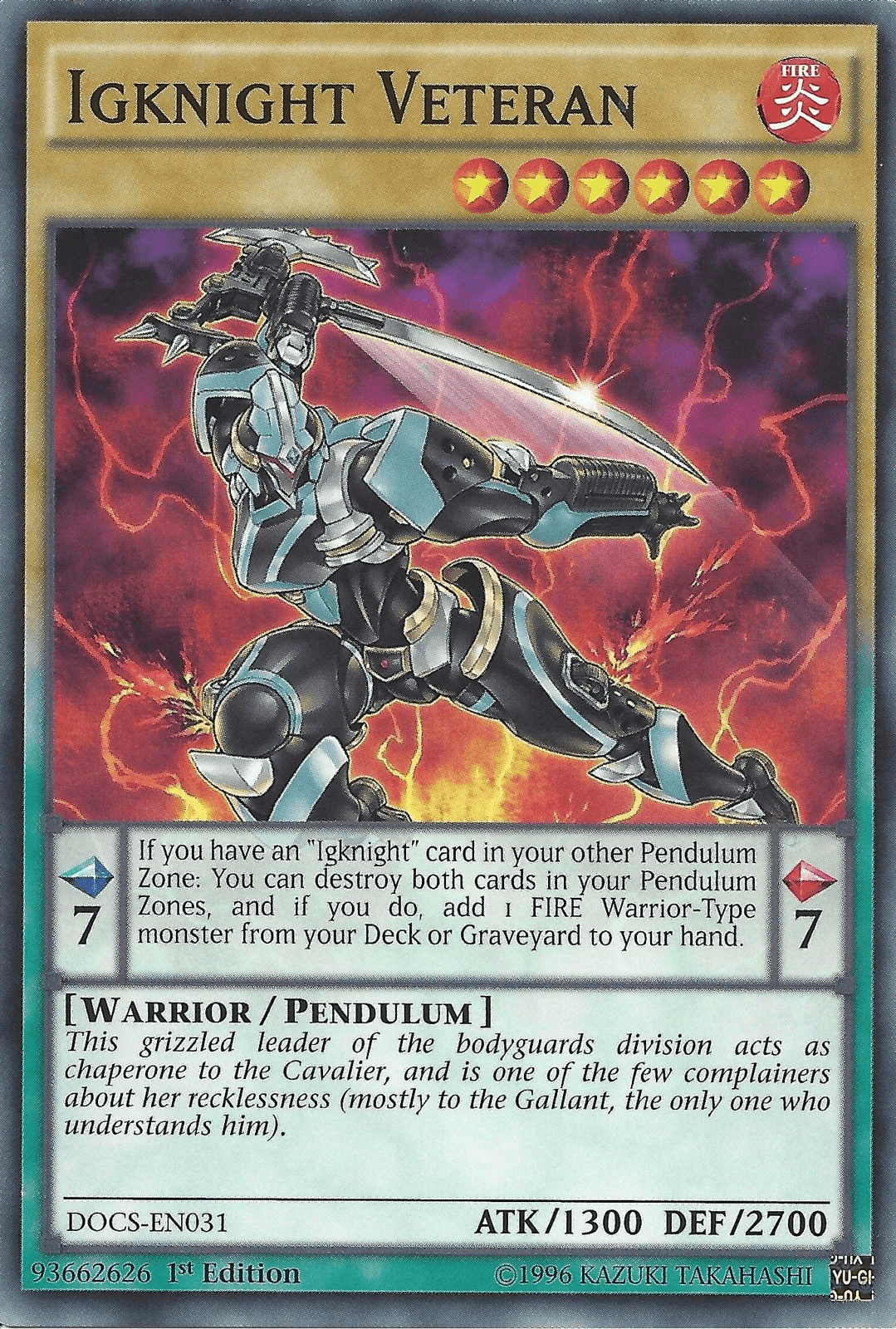 Igknight Veteran [DOCS-EN031] Common - Josh's Cards