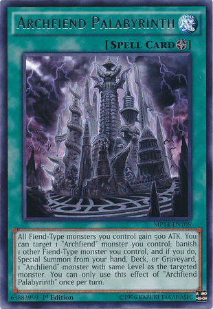Archfiend Palabyrinth [MP14-EN105] Rare - Josh's Cards