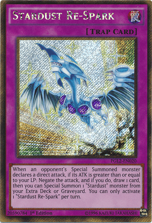 Stardust Re-Spark [PGL2-EN020] Gold Secret Rare - Josh's Cards