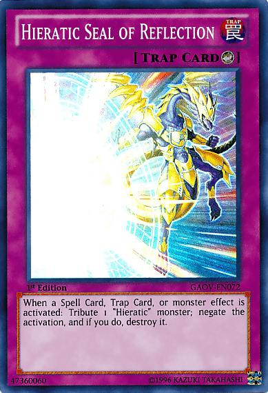 Hieratic Seal of Reflection [GAOV-EN072] Super Rare - Josh's Cards