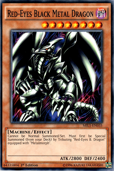 Red-Eyes Black Metal Dragon [MIL1-EN035] Common - Josh's Cards