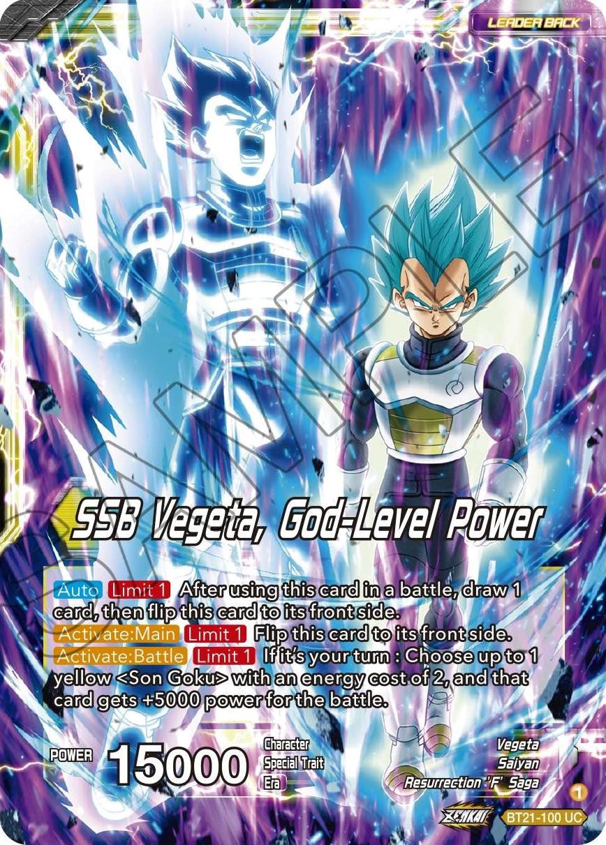 SSB Son Goku // SSB Vegeta, God-Level Power (BT21-100) [Wild Resurgence] Parallel Foil