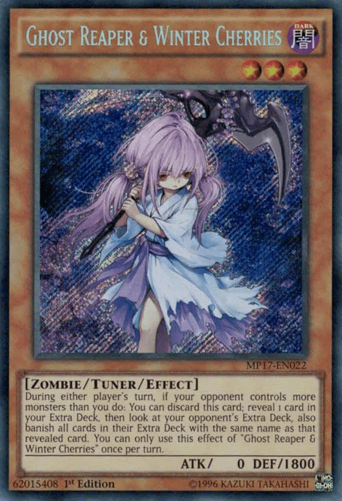 Ghost Reaper & Winter Cherries [MP17-EN022] Secret Rare - Josh's Cards