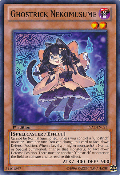 Ghostrick Nekomusume [LVAL-EN023] Common - Josh's Cards