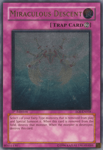 Miraculous Descent [EOJ-EN058] Ultimate Rare - Josh's Cards