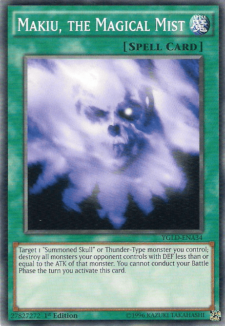 Makiu, the Magical Mist [YGLD-ENA34] Common - Josh's Cards