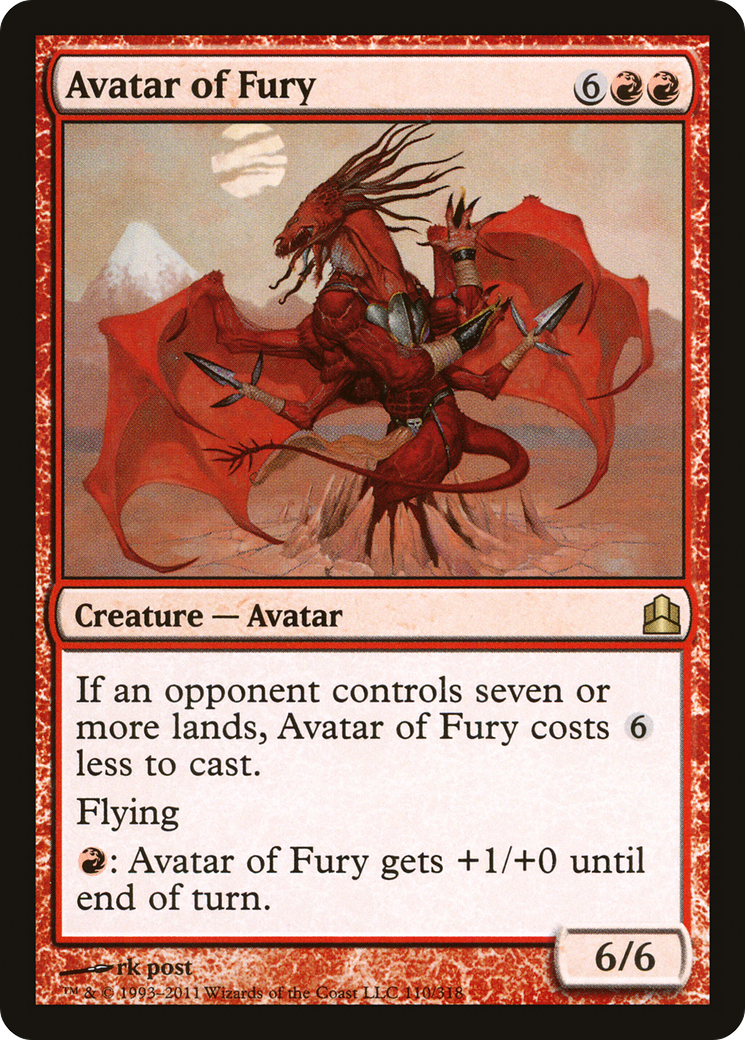 Avatar of Fury (CMD-110) - Commander 2011